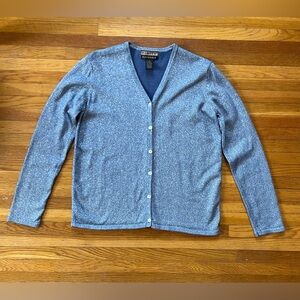Blue Cardigan with Silver Shimmer
